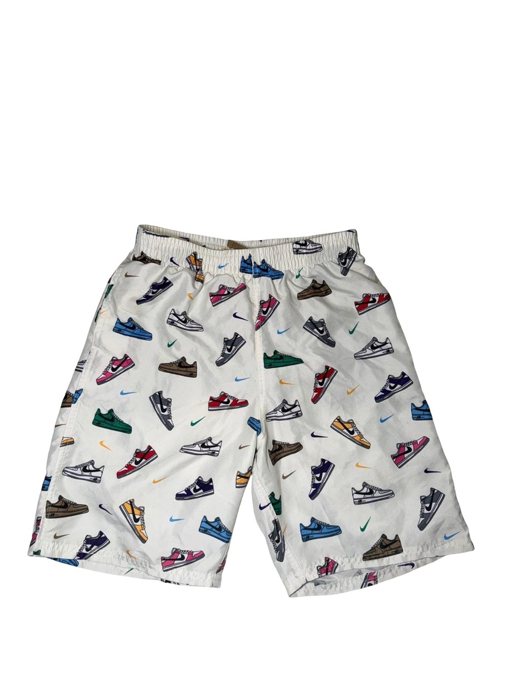 Nike Swim Breaker Volley Shorts Sneaker Graphic All Over Print Swim Trunks